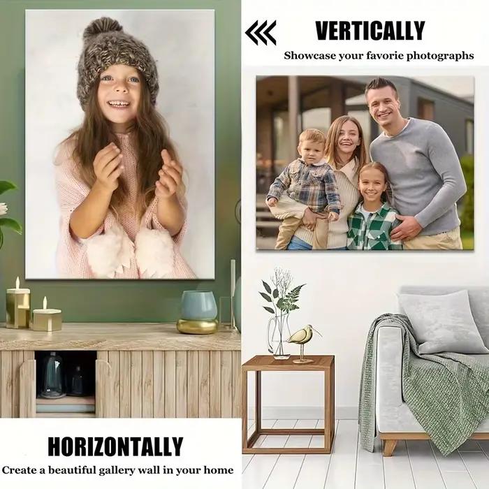 Impression sur toile photo sans cadre personnalisée, imprimez n'importe quelle photo que vous souhaitez, cadeaux de vacances, décoration de salon