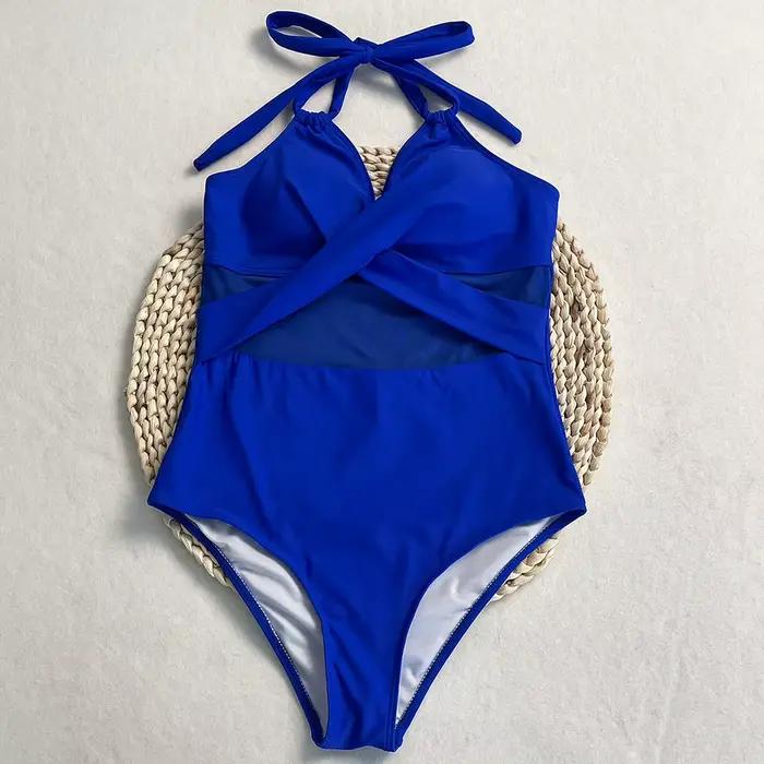 DEBAIOR 2025 nouveau femmes Sexy une pièce licou Bikini ensemble taille haute maillot de bain serré maillot de bain été maillots de bain