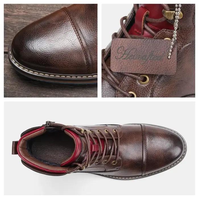 Taille 7-13 bottes hommes marque 2024 mode bottes confortables en cuir # AL603C4