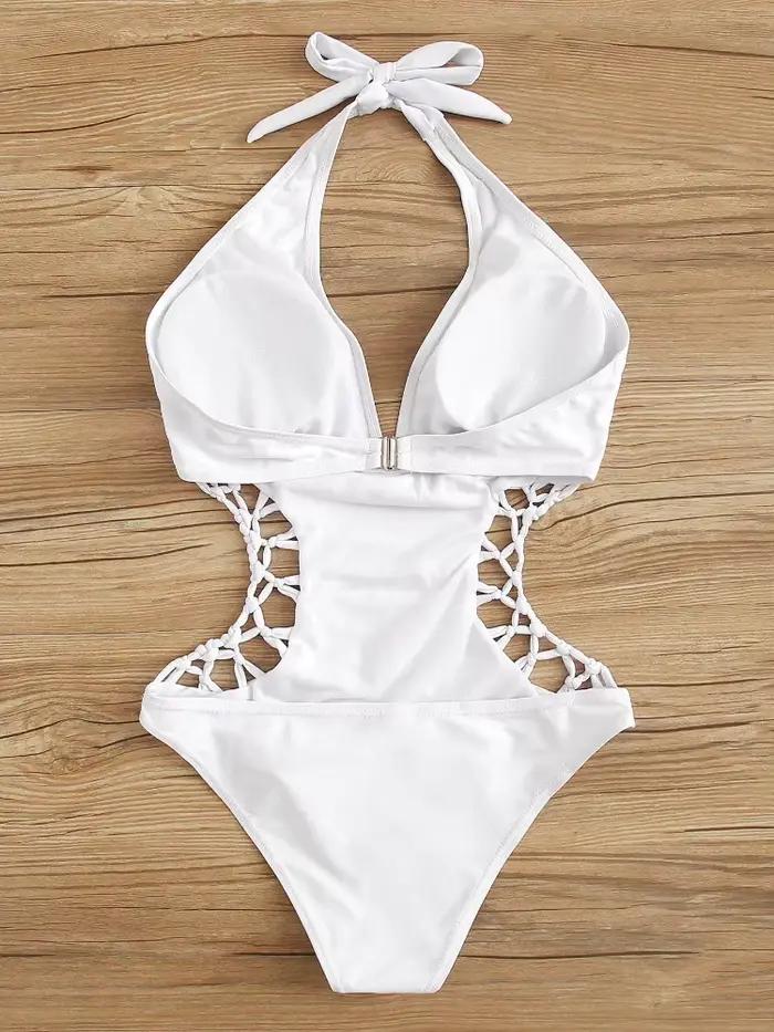Maillot de bain une pièce croisé