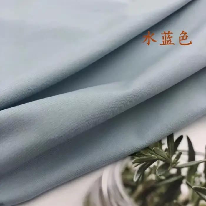 T-Shirt en LyJean-et Coton pour Enfant, Tissu Jersey à Coudre au Mètre, Printemps et Été