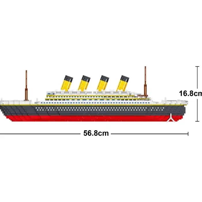 Blocs de Construction de bateau de croisière modèle Titanic, 4000 + pièces, Collection de briques de bateau MOC, jouets de Construction à monter soi-même, cadeau pour enfants