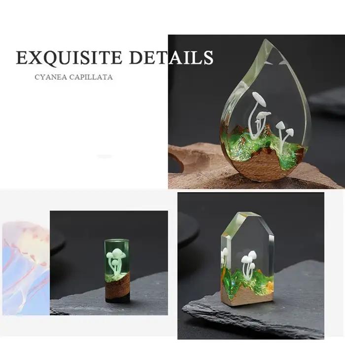Moules de remplissage de bijoux en résine UV faits à la main, décoration FigAuckland, micro paysage de salle plus lente 3D, mini artisanat de bricolage, élection xy, 9 pièces