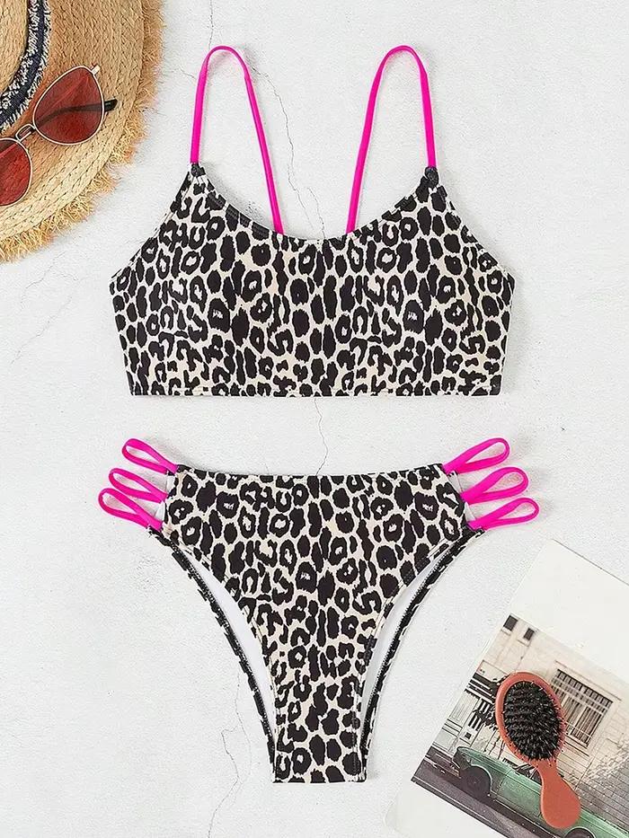 Micro bikini léopard sexy 2026 pour femme