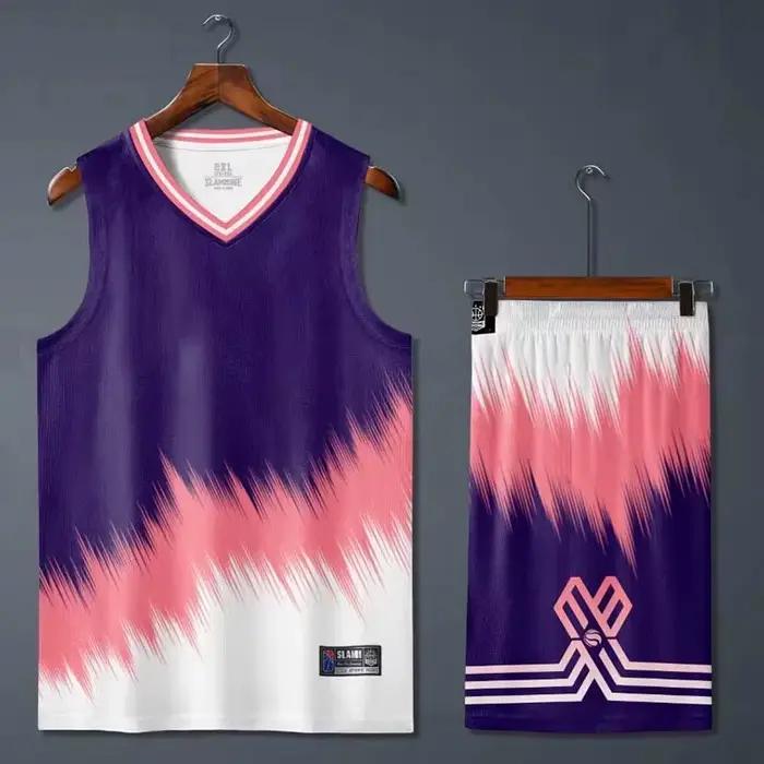 Maillot de basket-ball pour hommes et femmes, ensemble de short de basket-ball vierge, vêtements de sport, chemise de basket-ball pour enfants, uniforme personnalisé, 2021