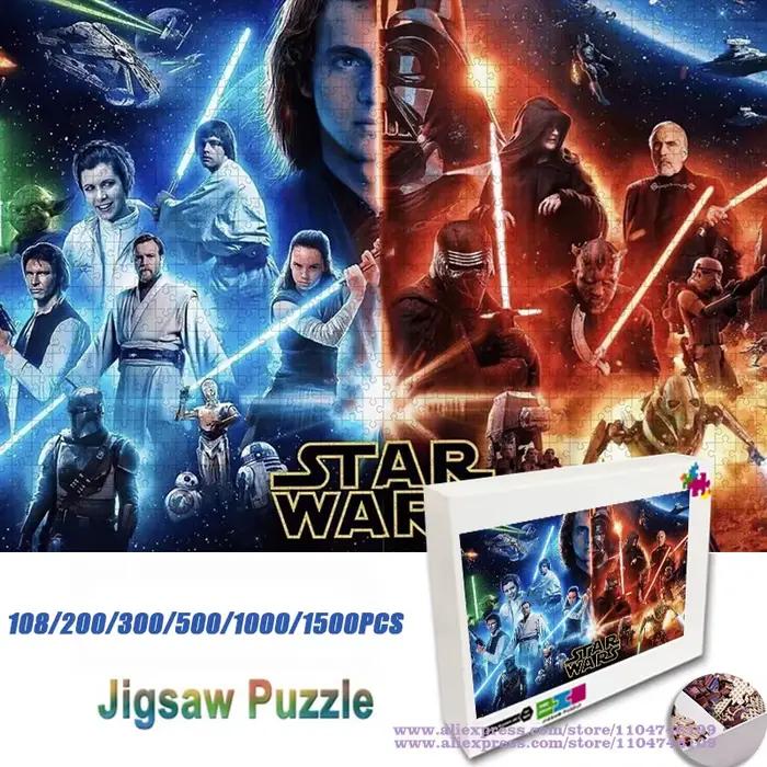 Star Wars Puzzle 108/200/300/500/1000/1500 pièces Puzzles d'intelligence pour enfants et adultes Puzzle de film décoration de la maison