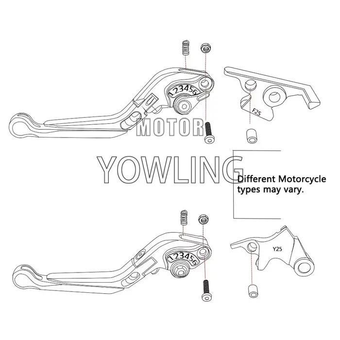 Accessoires de moto pour YAMAHA XMAX X-MAX 125 250 300 400 2021 2022 2023 2024 2025, poignées, leviers de frein et d'embrayage, guidon