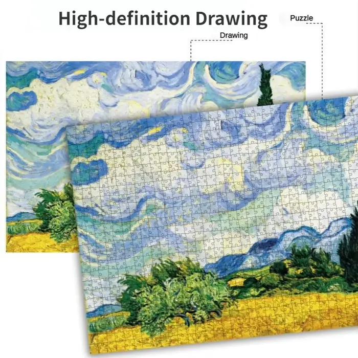 Puzzle 1000 pièces pour adultes et enfants, Puzzle de paysage Monet, jouet, jeu familial, célèbre monde, peinture à l'huile, décoration de la maison