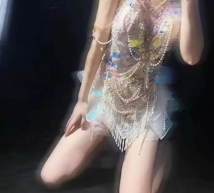Femmes sirène maillot de bain soutien-gorge Film sous-marin et syllabe électrique Sexy Performance vêtements fille boîte de nuit Bar Performance costume