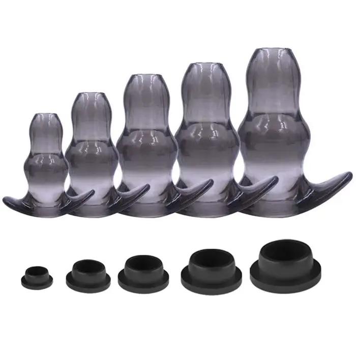 Plug Anal creux/dilatateur/Dildo, 5 tailles, spéculum doux, masseur de Prostate, ensemble de godes Anal, jouets sexuels intimes/lavement pour femmes et hommes Gay