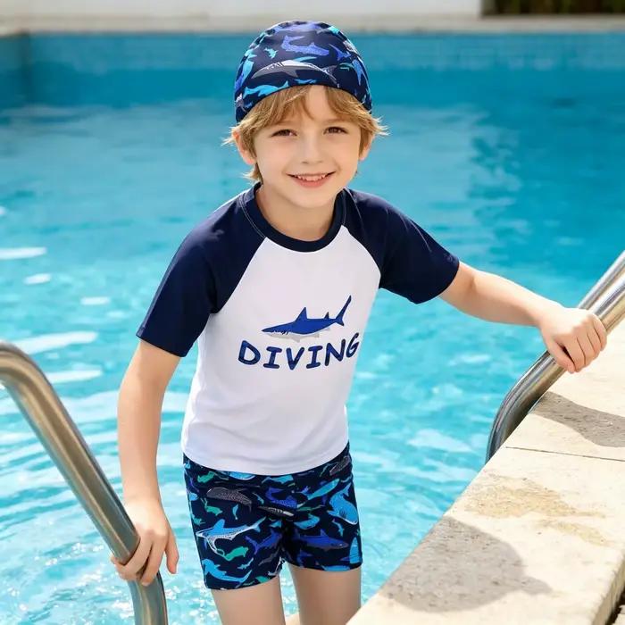 Maillots de bain pour enfants garçons motifs dessins animés polyester ajustement parfait plage surf activités estivales