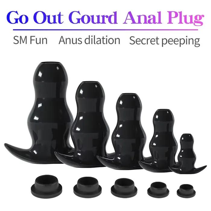 Plug Anal creux/dilatateur/Dildo, 5 tailles, spéculum doux, masseur de Prostate, ensemble de godes Anal, jouets sexuels intimes/lavement pour femmes et hommes Gay