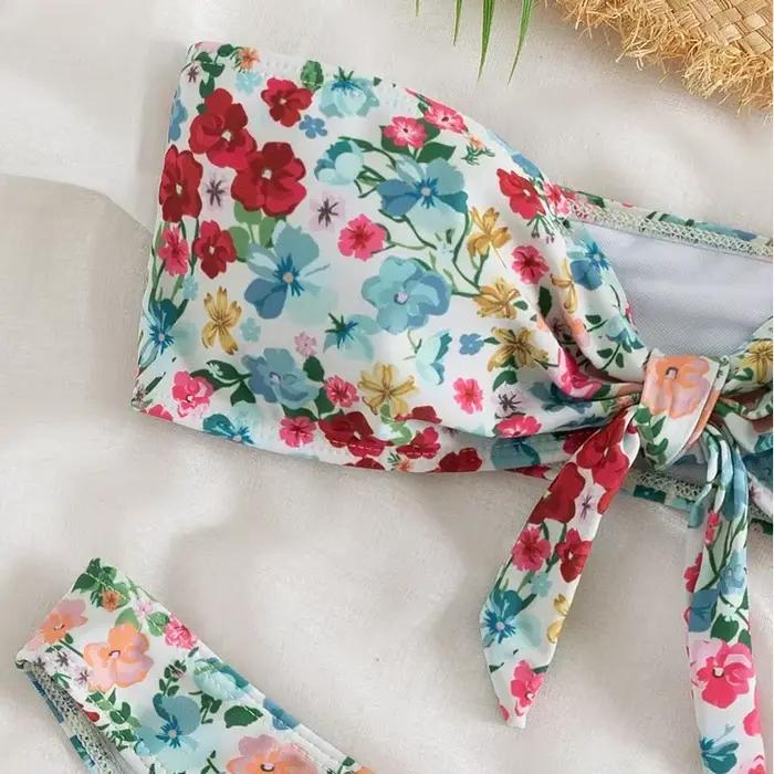 Maillot de bain Bandeau imprimé Floral