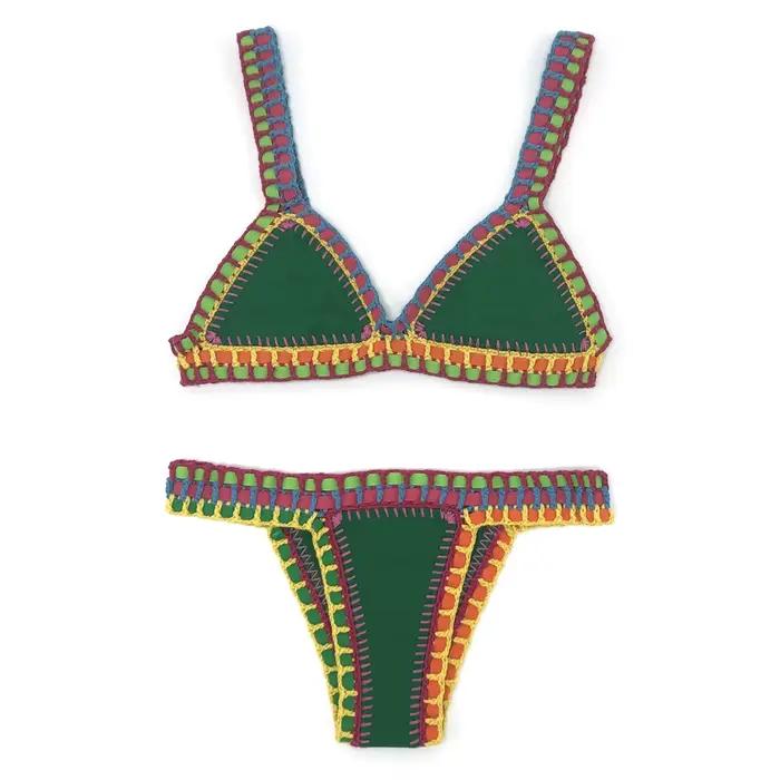 Maillot de bain rouge élastique