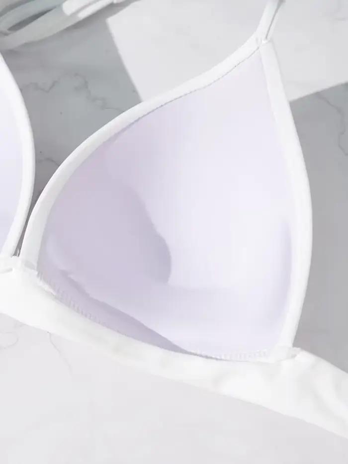 XS - XL Sexy 2025 soutien-gorge Push Up tasse licou haut de bikini femme maillot de bain femmes maillots