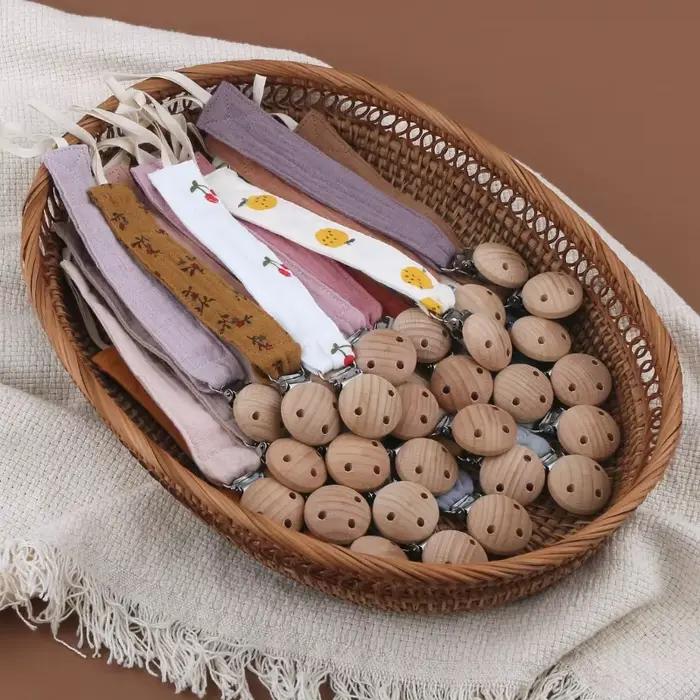 Attache-tétine en coton doux pour bébé, chaîne sucette, support mamelon pour mamelons, jouet factice, Clip factice, cadeau