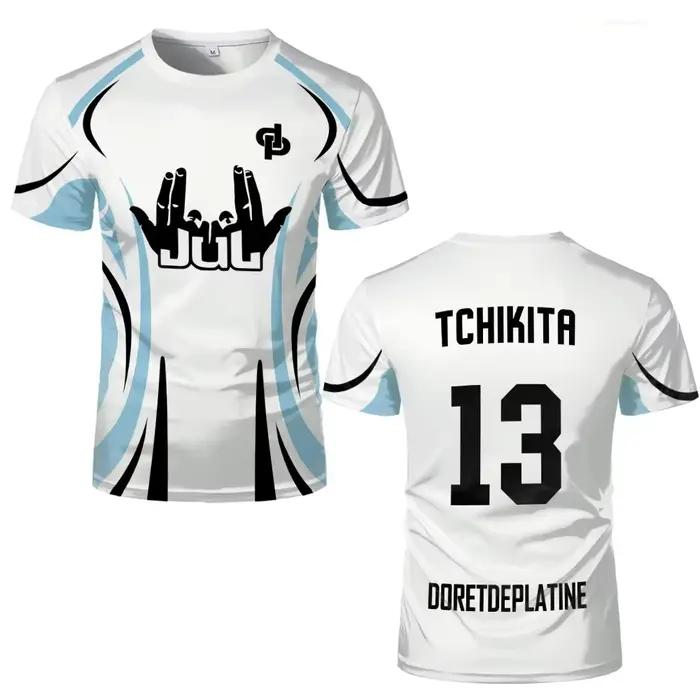 Maillot de football pour homme 2026 Été JUL TCHIKITA 13 – Séchage rapide, respirant, style Hip Hop Streetwear, haut d'entraînement