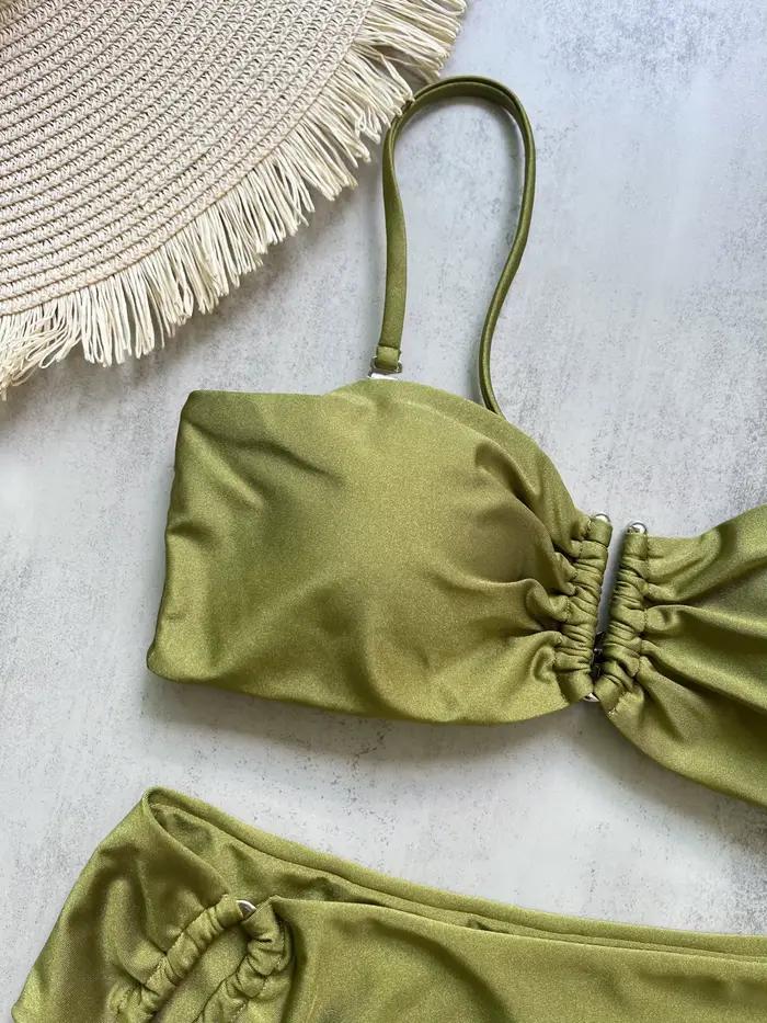 Bikini bandeau push-up pour femme 2026