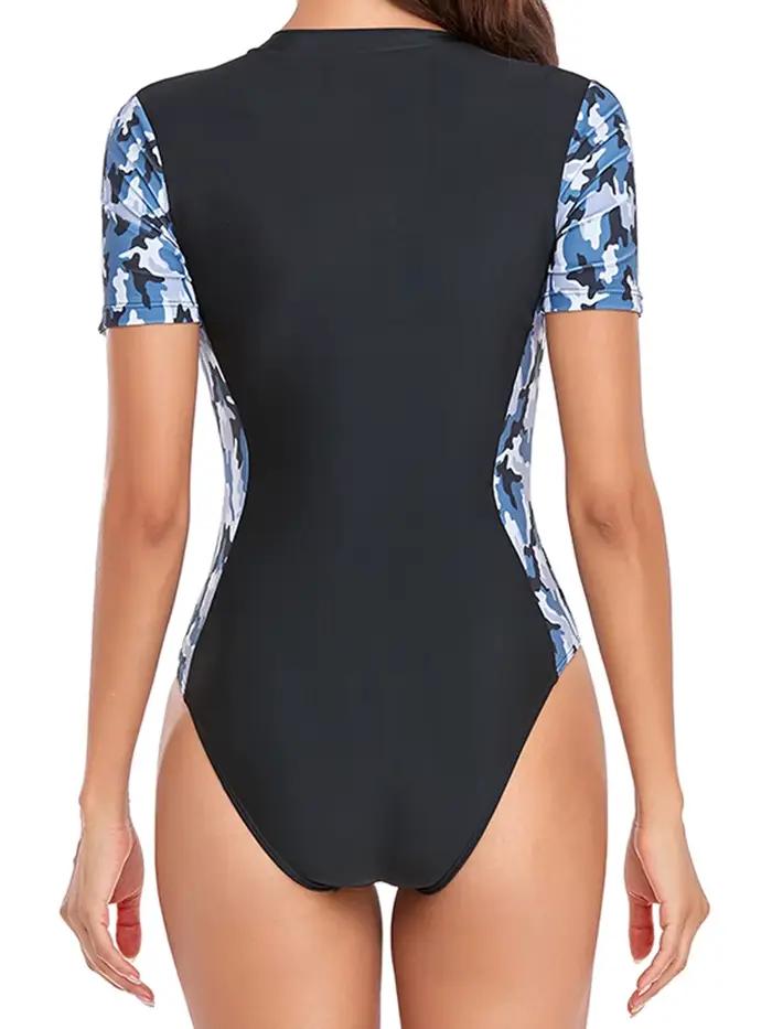 Maillot de Bain Zèbre Pour Femmes Plongée Plage Surf Polyester Elasthanne Triangle Occasions Spéciales
