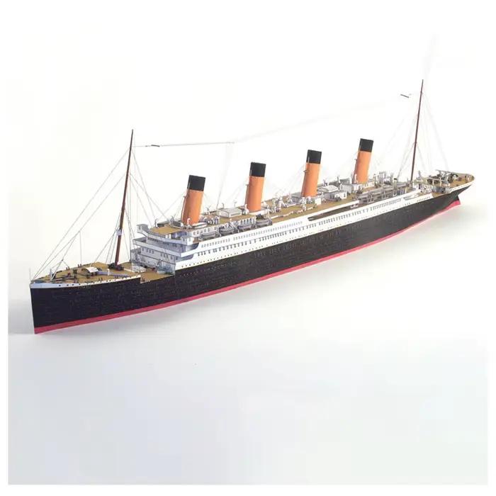 Navire de croisière britannique Titanic 1:400, modèle en papier 3D, puzzle fait à bricolage main, Fan militaire, décoration de bureau à domicile, échelle réelle créative