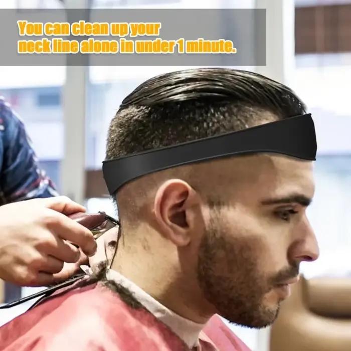Bricolage maison coupe de cheveux maison coupes de cheveux bandeau incurvé Silicone décolleté modèle de rasage Guide de coupe de cheveux outils de coiffure