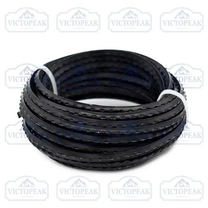Fil de coupe dentelé 3,0 mm 5 m en nylon noir durable pour débroussailleuse, accessoires pour outils de jardinage, coupe-herbe