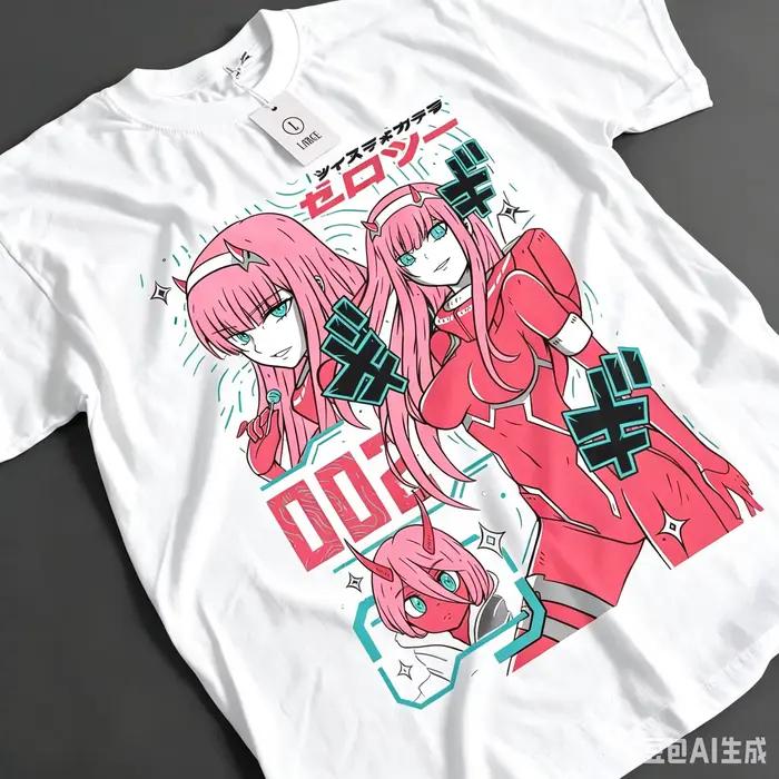 T-shirt en coton oversize imprimé anime My Dress-Up Darling (Marin Kitagawa Bikini) pour fans d'anime Waifu – Collection été 2026