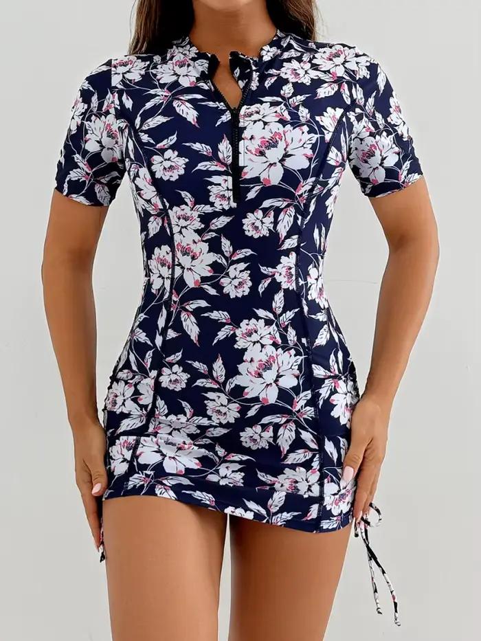 Maillot de bain deux pièces féminin haute taille imprimé moderne pour nageurs et vacanciers style gilet brésilien occassions estivales