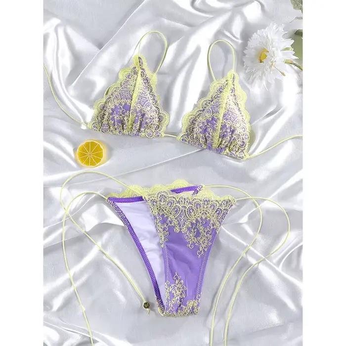 Rinabe Bikini noir patchwork