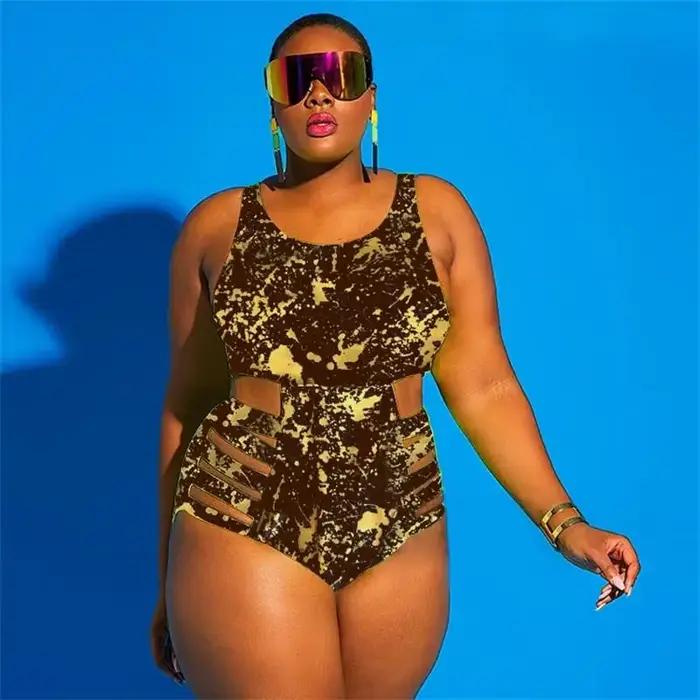 Maillots de bain pour femmes grande taille Sexy une pièce Bikini grand maillot