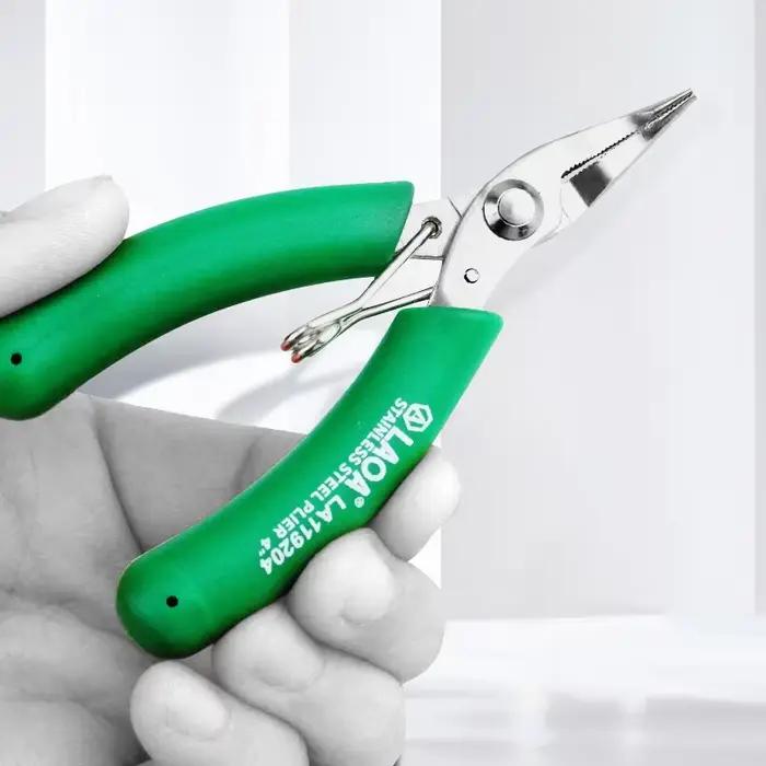 LAOA – Mini coupe latérale en acier inoxydable de 3.5 pouces, pince à Long nez, petite coupe, ciseaux électroniques, pince diagonale, coupe-fil