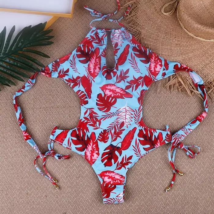 Maillot de bain une pièce extensible pour femmes