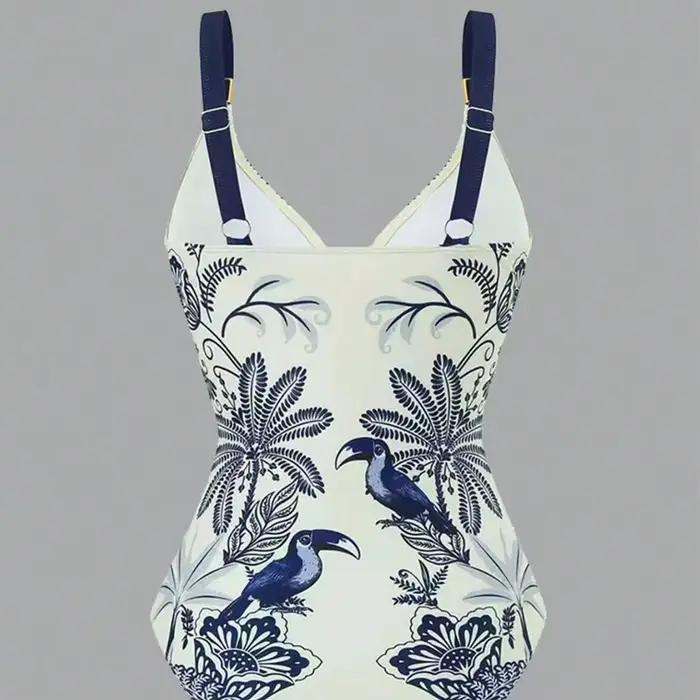Lot de 2 maillots de bain imprimés pour femme