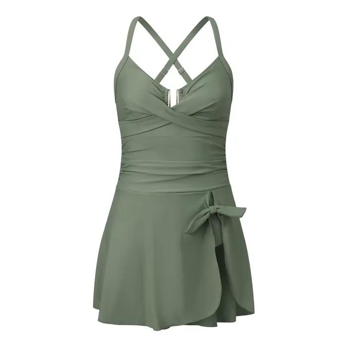 Maillot de bain femme taille haute effet ventre plat