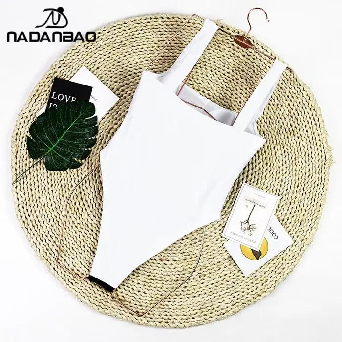 Nadanbao Sexy mode Bikini une pièce maillot de bain taille haute plage Style décontracté
