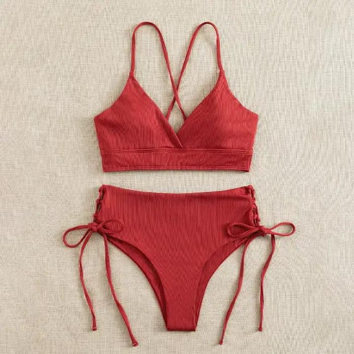 Ensemble Bikini taille haute pour femmes
