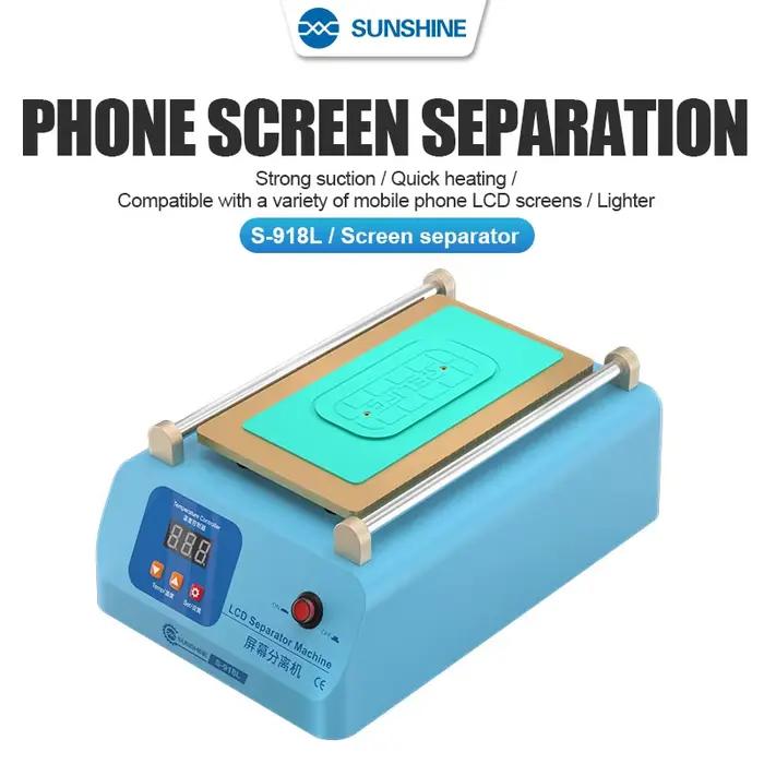 SUNSHINE S-918L séparateur d'écran LCD 8.5 pouces Super aspiration Machine de séparation d'écran de téléphone pour la réparation d'écran iPhone android
