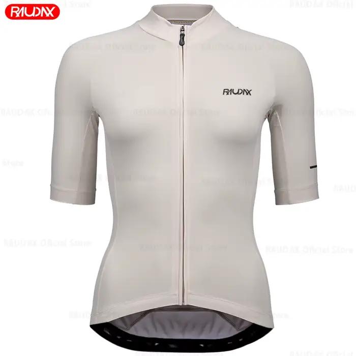 Maillot de cyclisme Raudax 2026 – 11 couleurs – Hauts de course à manches courtes pour cyclistes – Vêtements de cyclisme pour femmes