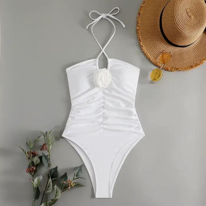 2024 3D fleur maillot de bain une pièce mince maillots