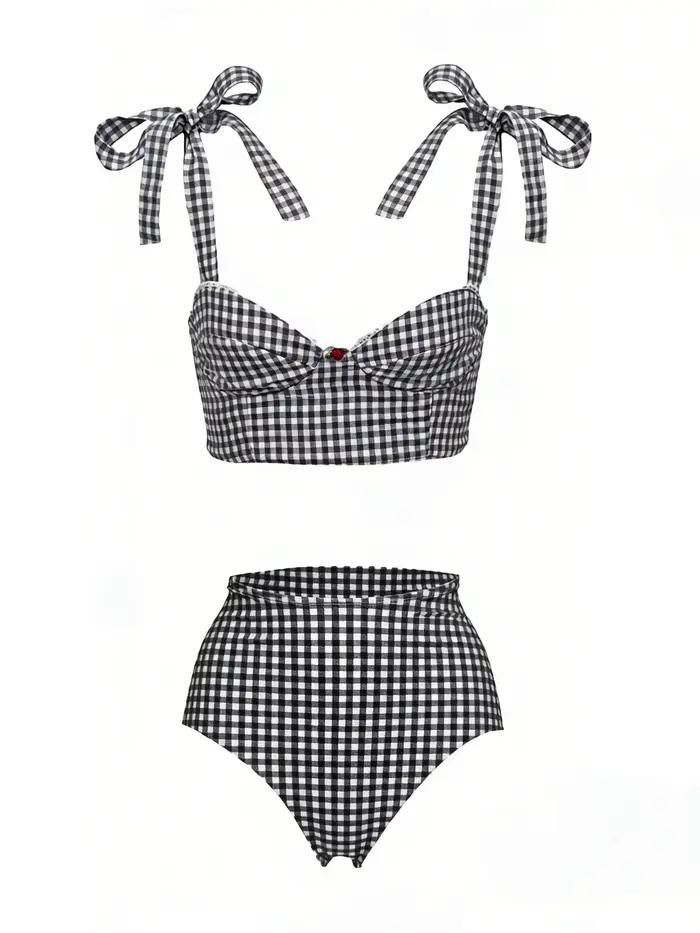 Nouvel ensemble bikini sexy imprimé avec jupe