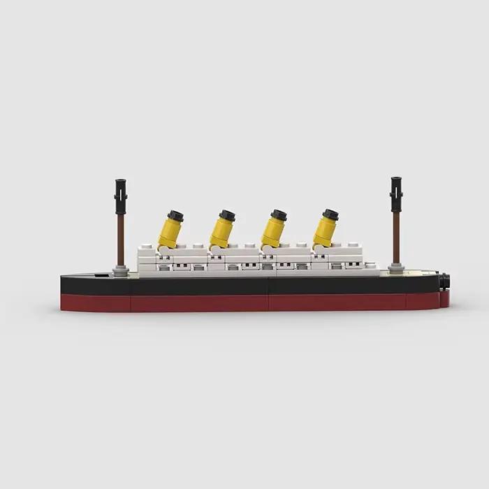 MOC Titanic – blocs de Construction de modèle de bateau de croisière, ensemble de briques, Kit de bateau, ensembles de Construction, jouets à assembler pour enfants, jouets de décoration