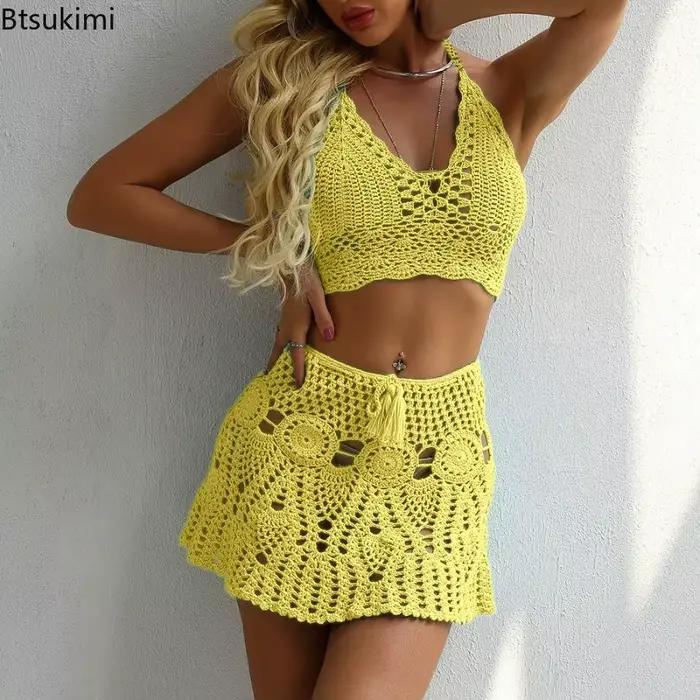 Maillot de bain sexy avec jupe coquillage pour femme