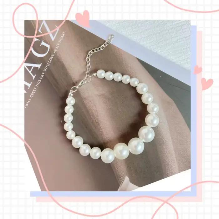 Collier de perles de luxe pour chien, accessoires de toilettage pour fête de mariage, réglable, bijoux pour petits chiens et chats