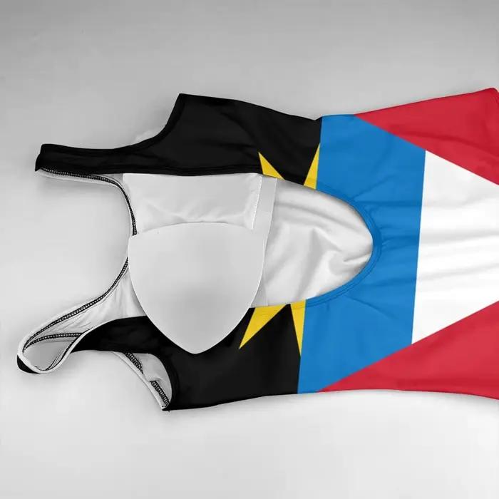 Antigua et Barbuda drapeau Sexy maillots de bain femmes une pièce