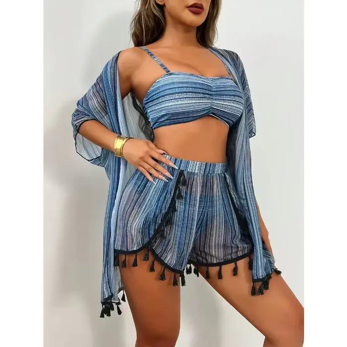 Ensemble de bikini sexy à imprimé tendance