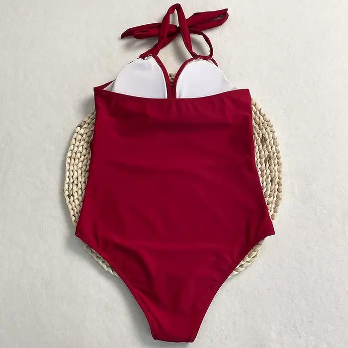 DEBAIOR 2025 nouveau femmes Sexy une pièce licou Bikini ensemble taille haute maillot de bain serré maillot de bain été maillots de bain