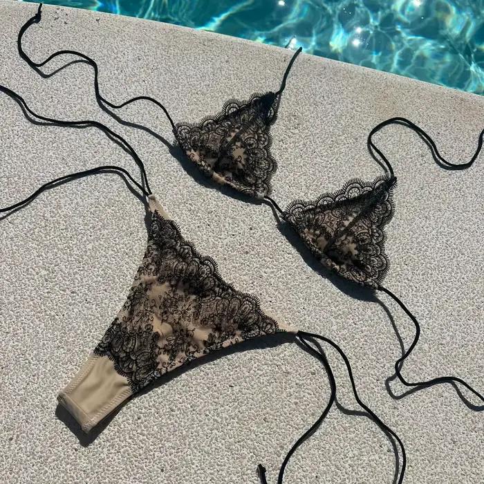 Bikini en dentelle 2026 Push-up pour femme