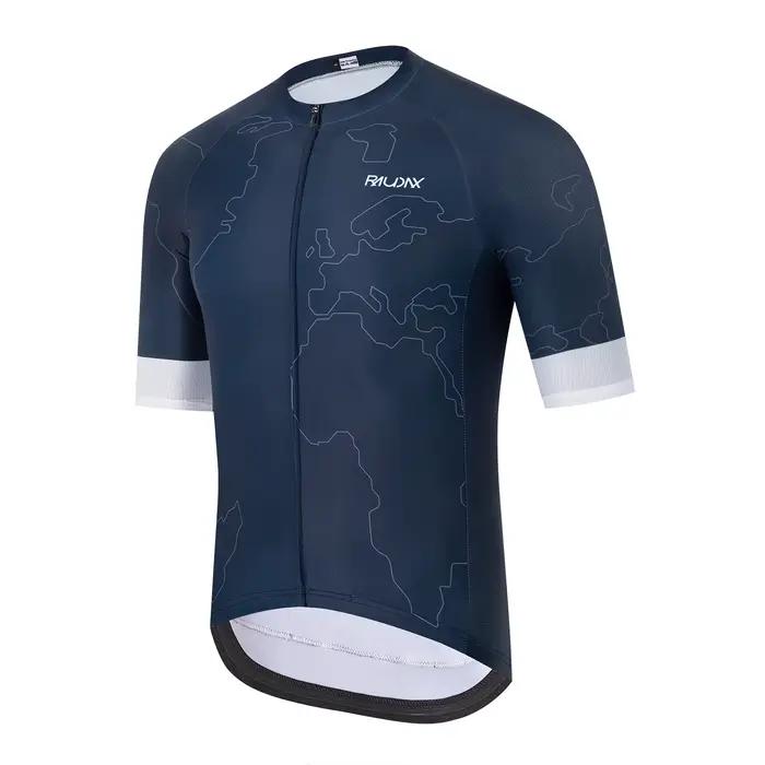 Raudax – Maillot de cyclisme à manches courtes pour hommes, protection UV, vêtements de course, vêtements de vélo, Ropa Ciclismo