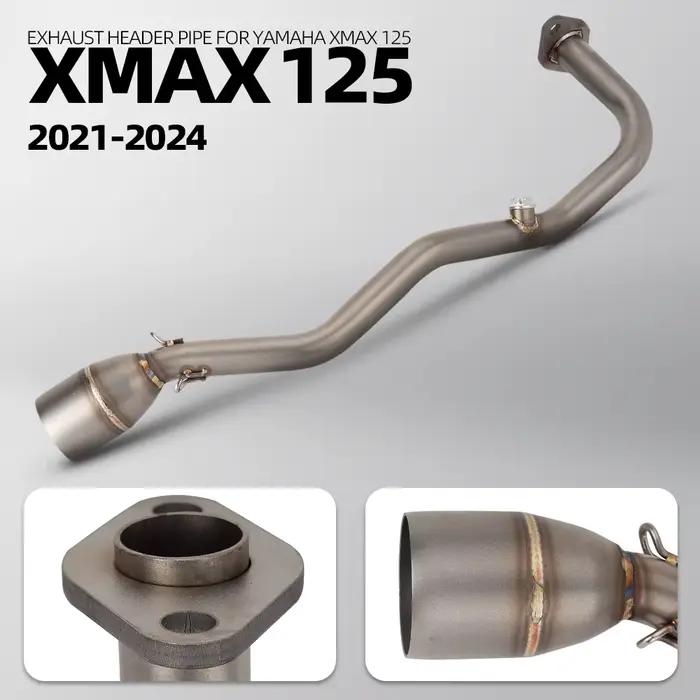 Tube d'échappement XMAX125 pour moto Yamaha XMAX125 XMAX 125 2021-2024, collecteur d'échappement 51MM, accessoires de scooter
