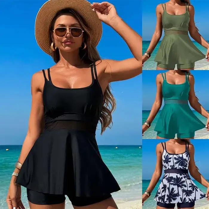 Nouveau Maillot de Bain Bikini Femme 2025 Deux Pièces Thermique Style Ins Tendance et Confortable pour Spa